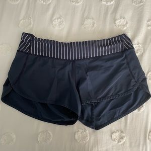Navy Lululemon Speed Up Short